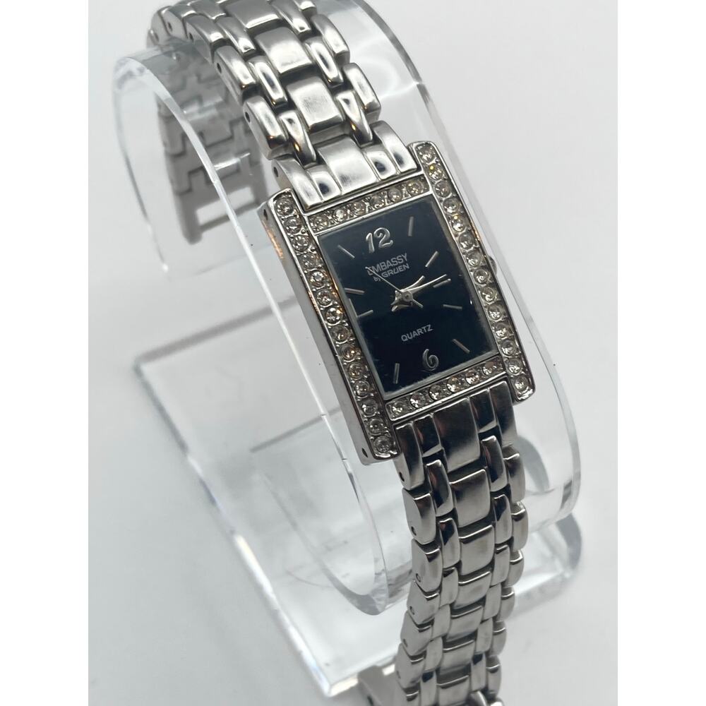 VTG Embassy By Gruen Women's Watch 20mm - Fresh Battery - Wrist 6" * Read * - Picture 6 of 11